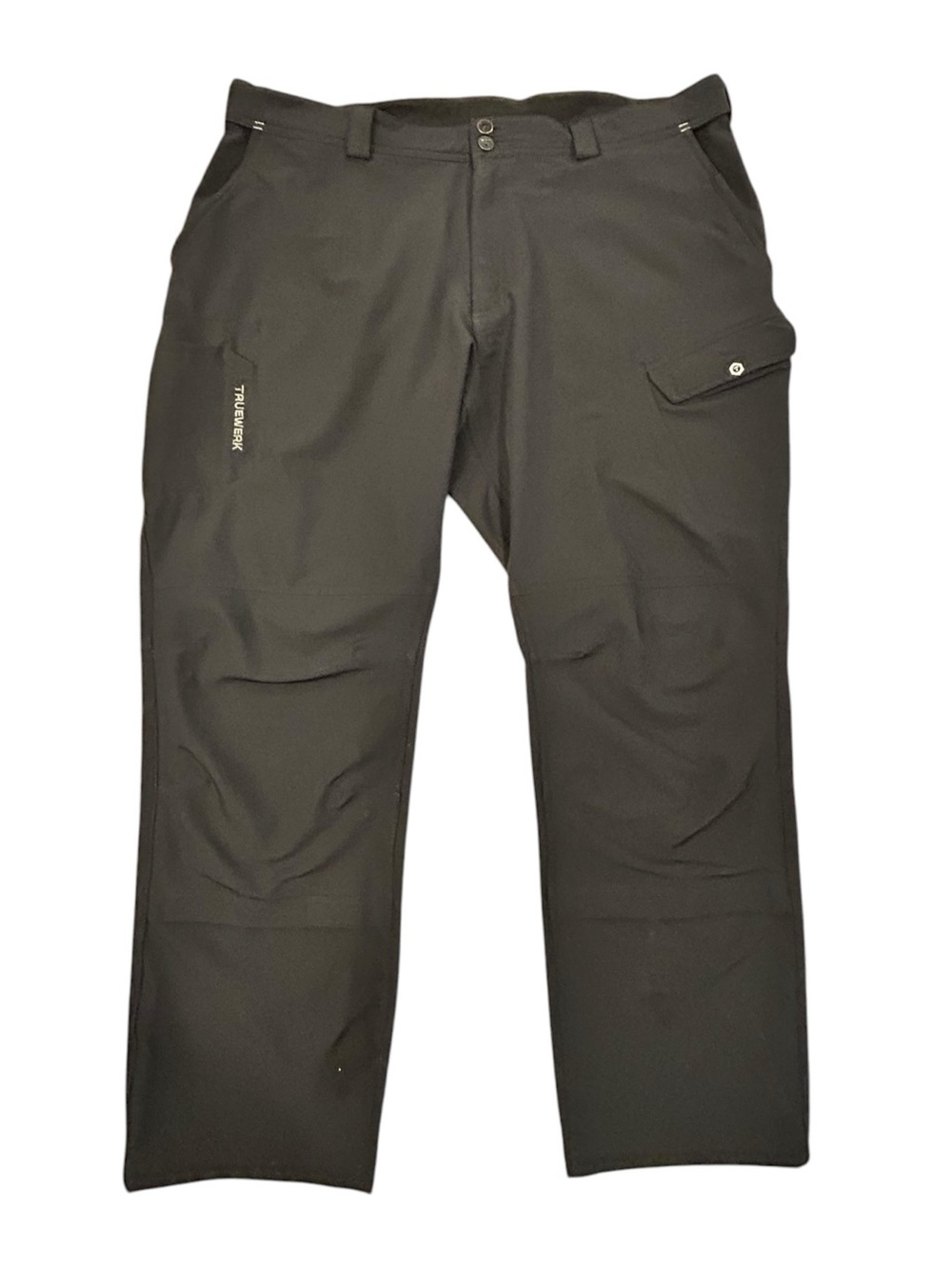 TRUEWERK Men's XP WerkPant  Black Technical Cargo Stretch Tactical Pants 44x30